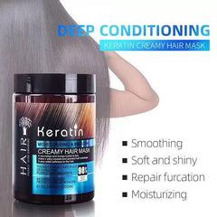 PROFESSIONAL Keratin Hair Treatment Cream Deep Repair Hair Cream Keratin Hair MASK SPA (1000 ml)