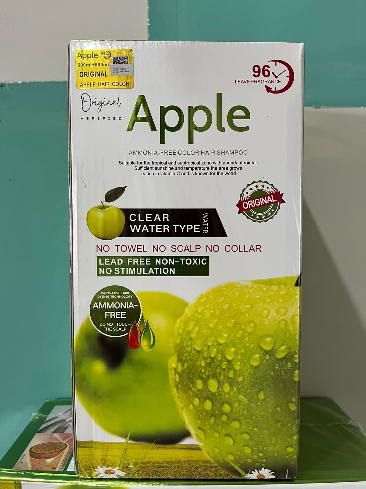 Original Apple Hair Color 96 | Ammonia-Free (2x 500ml)